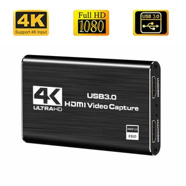 Imagem de 4k usb 3.0 placa de captura de vídeo hdmi-compatível 1080p 60fps hd gravador de vídeo grabber para