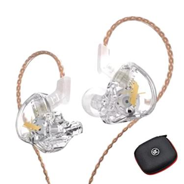 Imagem de Fone de Ouvido KZ EDX Retorno de Palco Ponto Intra Auricular Case (Transparente Sem Microfone)