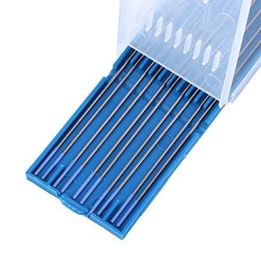 Imagem de Eletrodo de tungstênio YWBL-WH, eletrodo de tungstênio de soldagem 1,0/1,6/2,4 mm Eletrodos de soldagem de tungstênio Lanthanated Eletrodo de ponta azul azul (1,0 * 150 mm), eletrodo de tungstênio