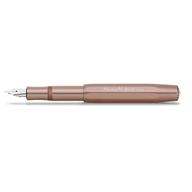 Imagem de Kaweco AL SPORT Caneta-tinteiro Rosé Gold I Caneta reservatório de alumínio premium para cartuchos de tinta 13 cm Ponta: M (média)