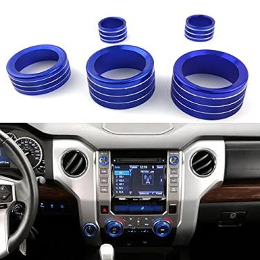 Imagem de Lanyun Compatível com Tundra 2017-2021 Acessórios Tudra Capas de botão decorativas para 2017-2021 4WD Roda Drive Switch Part Full Time 4WD PWL-VOL Tampas de botão de liga de alumínio