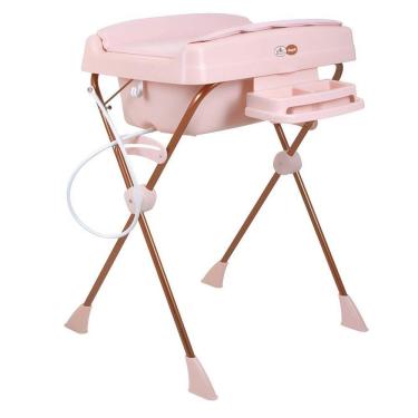 Imagem de Banheira Para Bebe Com Trocador Millenia Mon Amour Burigotto Rosa