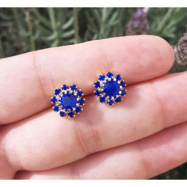 Imagem de Brinco Pizza Feminino Strass