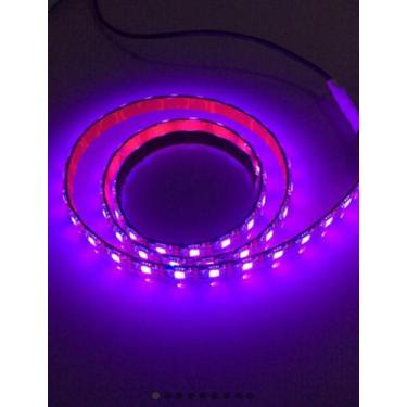 Imagem de Fita De Led 5050 Rgb 1M 60 Leds Controle Pcb Preto Usb Prova Da Chuva