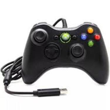 Imagem de Controle Manete Com Fio Xbox 360 Pc Slim Joystick Vibra