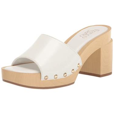 Imagem de Franco Sarto Sandália Chinelo Anabela Feminina Capriclog3 Slide, Branco, 7.5
