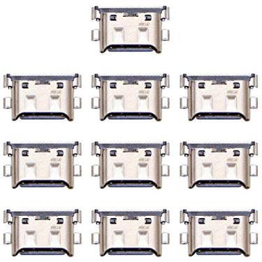 Imagem de HUANGYUNCHAO Acessórios telefônicos 10 PCS Charging Port Conector para Huawei P30 Lite Substituição do telefone celular