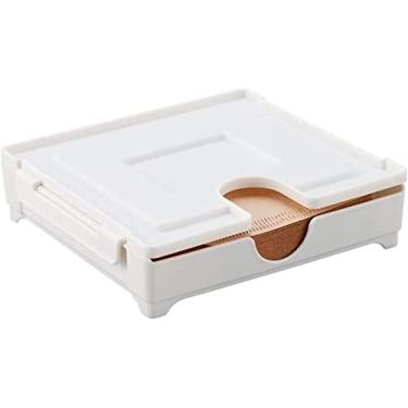 Imagem de Suporte de filtro de café com caixa de filtro de café com tampa de filtro de papel para cafeteria/casa