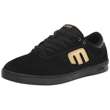 Imagem de Etnies Windrow Vulc Tênis de skate masculino de cano baixo, Preto/dourado, 7.5