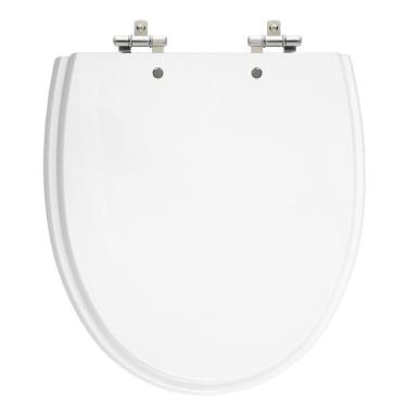 Imagem de Assento Laqueado Eros Branco Tampa Para Vaso Incepa Em Mdf