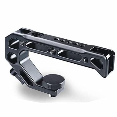 Imagem de TECKEEN Câmera de liberação rápida, alça superior, parafuso de localização, monitor de microfone, tênis frio para Nikon para Canon para câmera DSLR Sony