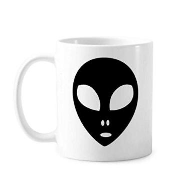Imagem de Caneca de cerâmica para retrato de cabeça de monstro alienígena universo cerâmica xícara de porcelana de café