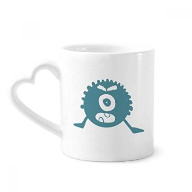 Imagem de Caneca Alien Monster Creature Cyclops Caneca de café cerâmica copo de coração de vidro
