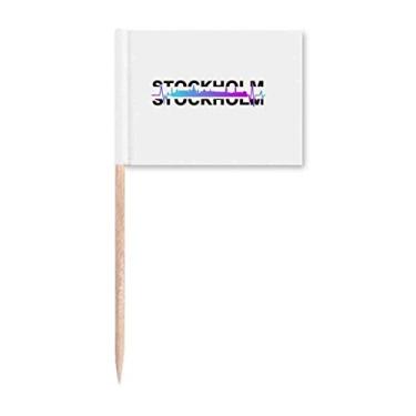 Imagem de Urban Radio Stockholm Building Toothpick Flags Marker Topper Decoração de Festa