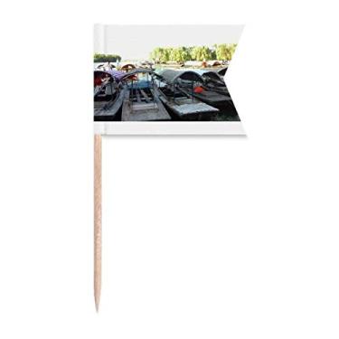 Imagem de Barco Stop Art Déco Presente Fashion Palito Bandeiras Marcação de Rotulagem para Bolo Festa Prato de Queijo