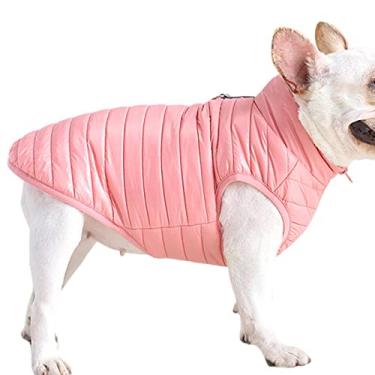 Imagem de inverno para cães frios,suéter tecido lã para cães inverno jaqueta pulôver para cães - Roupas quentes para cachorros estimação para meninos pequenos cachorros gato Fovolat