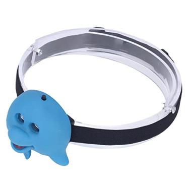 Imagem de Farol Infantil Azul Golfinho Farol Infantil para Camping Formato de Farol Infantil Plástico Ecológico 2 Modos de Iluminação Farol Alimentado por Bateria Portátil para Ambientes Externos