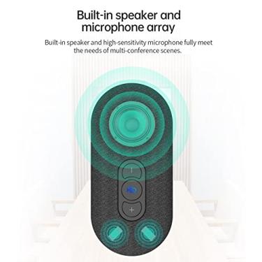 Imagem de LUGU Microfone de conferência USB portátil Viva-voz Alto-falante Hi-Fi embutido 360 ° Mic omnidirecional com função de mudo Ajuste de Redução de ruído Plug & Play pa PC Computador Laptop
