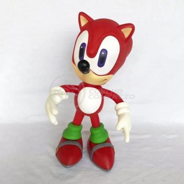 Coleção Boneco Action Figure Super Sonic Amarelo The Hedgehog 16cm