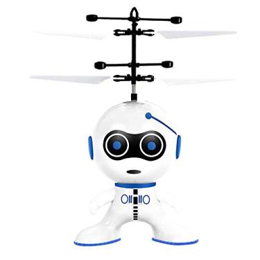 Imagem de Bola voadora, robô drone Astronauta, robô espacial, helicóptero RC com sensor de mão infravermelho Mini helicóptero brinquedos voadores, jogos internos e externos