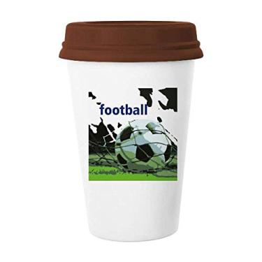 Imagem de Caneca de vidro de cerâmica com o primeiro movimento do mundo de futebol