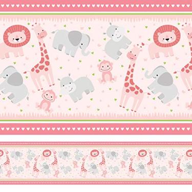 Imagem de Faixa Decorativa de Parede Safari Menina 5mx10cm