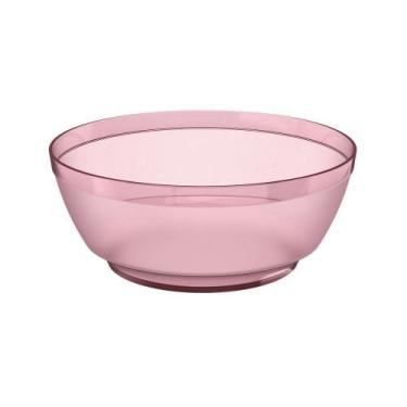 Imagem de Saladeira Luna Cristal 5 Litros Rosa Flamingo - Ou