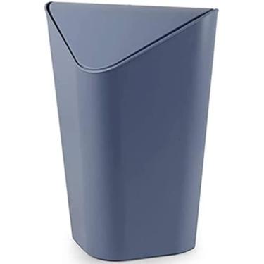 Imagem de Lixeira De Plástico Lixeira Quadrada Lixeiras De Reciclagem Lixeiras De Lixo Criativas Triangulares De Plástico Lixeira De Canto De Quarto,Azul B,YUYANAIAI