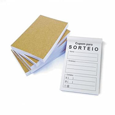 Imagem de Kit Combo c/ 5 Blocos de Cupom para Sorteio Urna c/ 100 Folhas cada