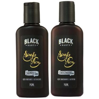 Imagem de Kit Barba Shampoo + Condicionador Single Ron 140ml Black Barts