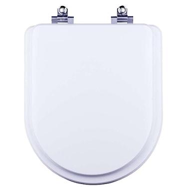 Imagem de Assento Sanitário Fechamento Lento Meridian Branco para Louça Roca