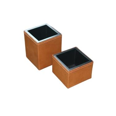 Imagem de Porta lápis e clips - Couro (Couro Caramelo)