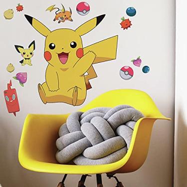 Imagem de RoomMates Adesivos de parede gigantes para destacar e colar RMK4821GM Pikachu