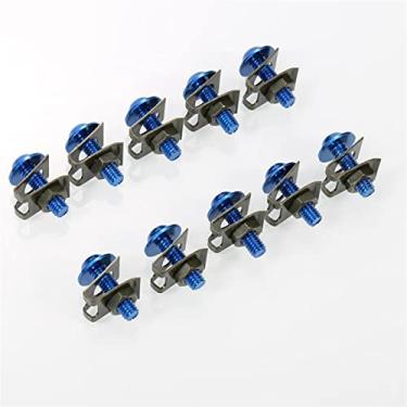 Imagem de Porca de roda parafusos de carroçaria parafusos de porca prendedor porca parafusos de substituição automática acessórios peças M6 6 mm Sportbike carenagem corpo kit parafuso tampas de porca de roda