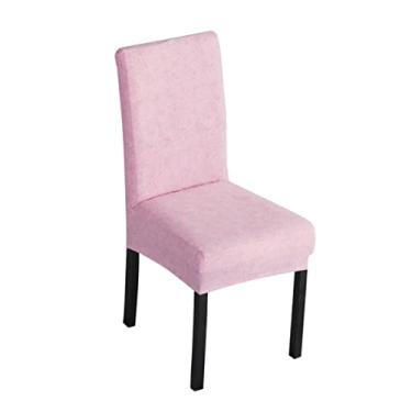 Imagem de ABOOFAN 1 Unidade capa de sofá capas de sofá capas de almofada de cadeira jantar capa da cadeira capa elástica protetor de cadeira elasticidade capa de cadeira elástica rosa