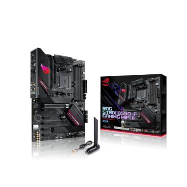 Imagem de ASUS ROG Strix B550-F Gaming WiFi II AMD AM4 (3ª geração Ryzen) ATX Placa-mãe para jogos (PCIe 4.0, WiFi 6E, 2, 5 Gb LAN, BIOS Flashback, HDMI 2.1, cabeçalho RGB de geração 2 e Aura Sync)