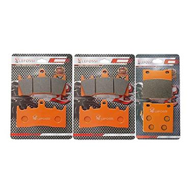 Imagem de Lefossi Pastilhas de freio dianteiras traseiras de fibra de carbono peças de reposição compatíveis com/para Suzuki GSXR 750 94-99 TL1000 98-02 GSXR 1100 93-96 GSF 1200 01-05 FA188F FA063R