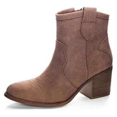 Imagem de Dirty Laundry Bota feminina Unite Metallic Western, Marrom, 6.5