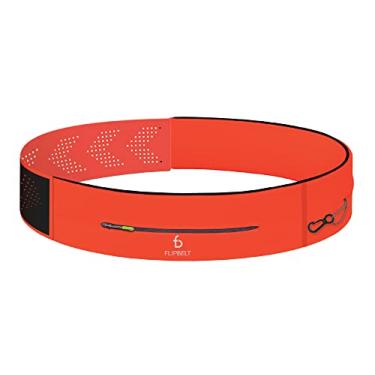 Imagem de FlipBelt Cinto de corrida ajustável, pochete de fitness e corrida para mulheres e homens, faixa de cintura que não atrapalha para chaves de telefone, dinheiro, cinto de armazenamento com absorção de