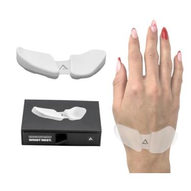 Imagem de DELTAHUB Carpio 2.0 – Destro Verdadeiramente Ergonômico Apoio de Pulso para Mouse, Suporte do Túnel do Carpo, Alívio da Dor, Antifadiga, Deslizamento Fácil, Elegante, Computador de Escritório, Laptop, Jogos – Grande, Branco