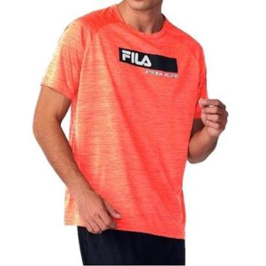 Imagem de Camiseta Fila Sport Melange Laranja - Masculina - P - Laranja-Masculino