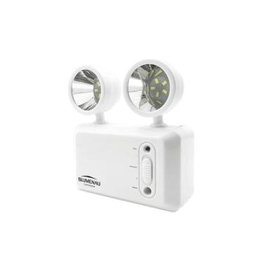 Imagem de Luminaria de emergencia led com 2 farois 3w bi-volt 600lm