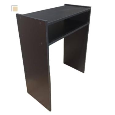 Imagem de Mesinha escrivaninha computador multiuso prateleira office (Preto)