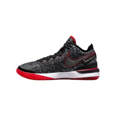 Imagem de Nike Zoom Lebron NXXT GEN Tênis de basquete masculino, preto/preto/vermelho universitário/branco preto/vermelho universitário/branco, tamanho 42, 41