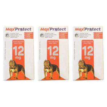 Imagem de Anti Pulgas E Carrapatos para Cães de porte gigante 60kg 12 Comprimidos - Max Protect