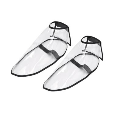 Imagem de harayaa Capa para sapatos de salão de beleza, capa para sapatos de corte de cabelo, ferramenta de estilo, transparente, durável, capa para sapatos de barbeiro