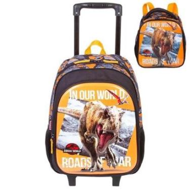Imagem de Kit Mochila de Rodinhas e Lancheira Sestini G Jurassic X-Unissex