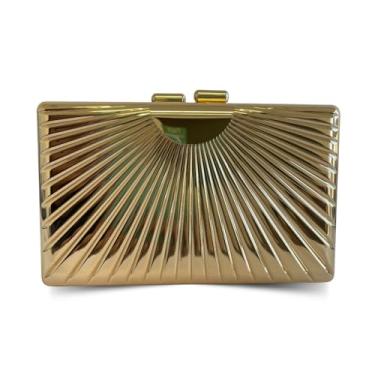 Imagem de Bolsa Clutch Carteira De Mão Festa Blogueira Ostentação Alane (Dourada)