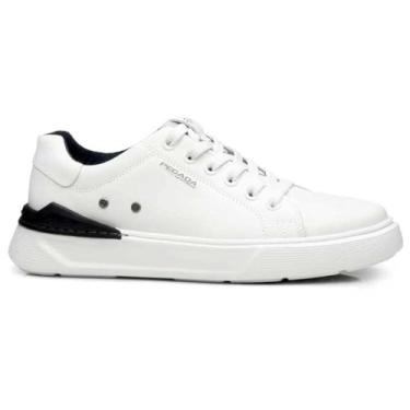 Imagem de Sapatênis Masculino Levi Couro Soft Branco Pegada 110901-01