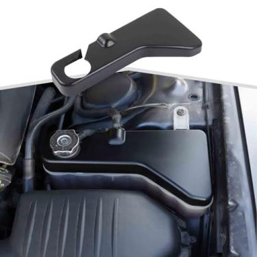 Imagem de Acabamento do motor da tampa do tanque de refrigeração compatível com Dodge Charger 2011-2023, para Dodge Challenger 2011-2023, para Chrysler 300c 2011-2023, preto
